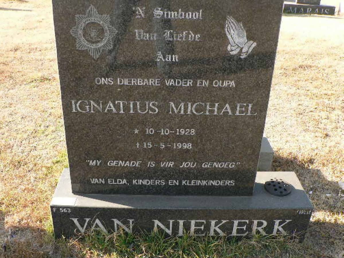 NIEKERK Ignatius Michael, van 1928-1998