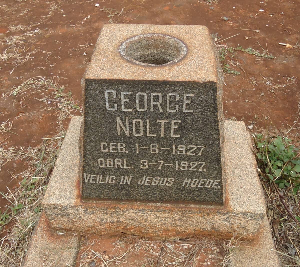 NOLTE George 1927-1927