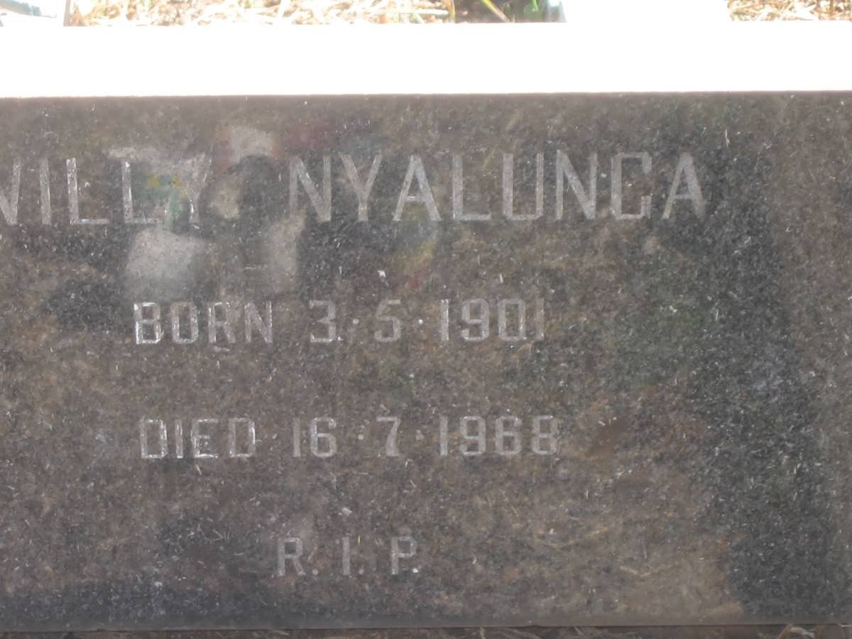 NYALUNGA Willy 1901-1968