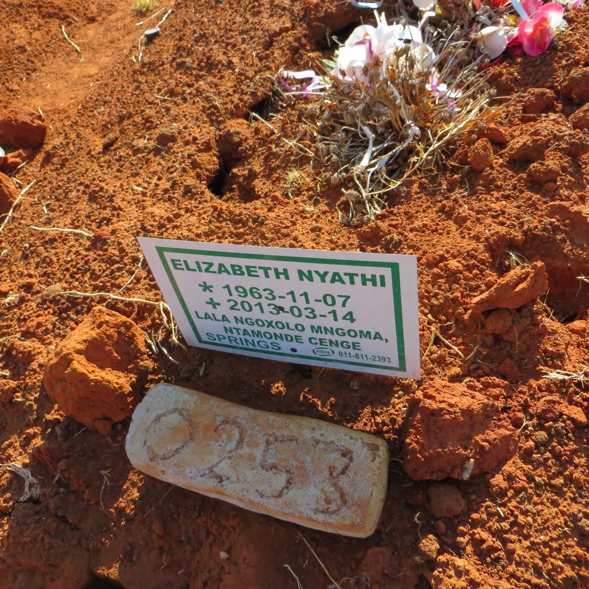 NYATHI Elizabeth 1963-2013