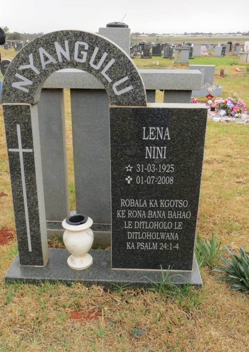 NYANGULU Lena Nini 1925-2008