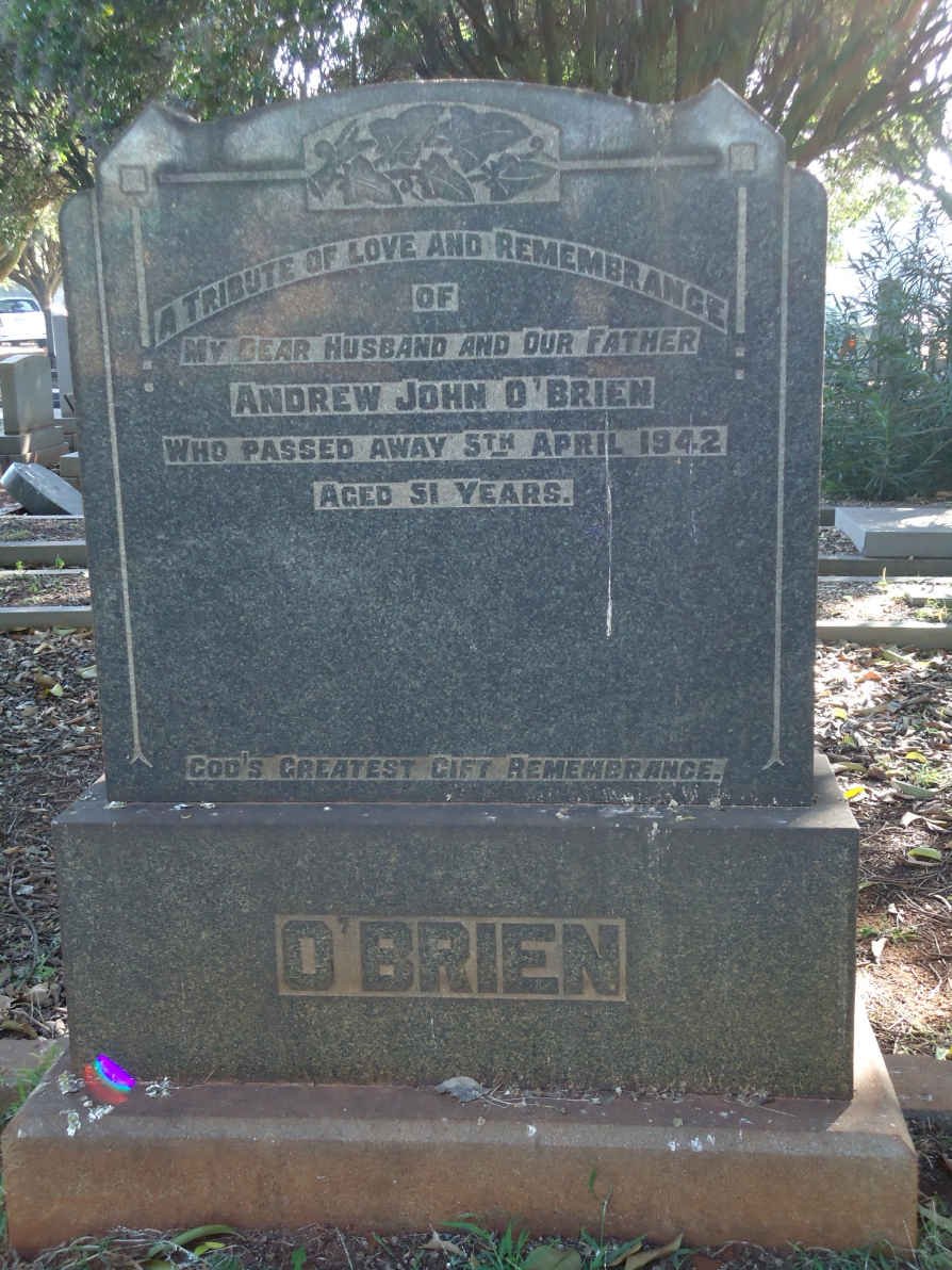 O'BRIEN Andrew John -1942