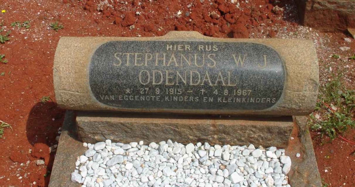 ODENDAAL Stephanus W.J. 1915-1967