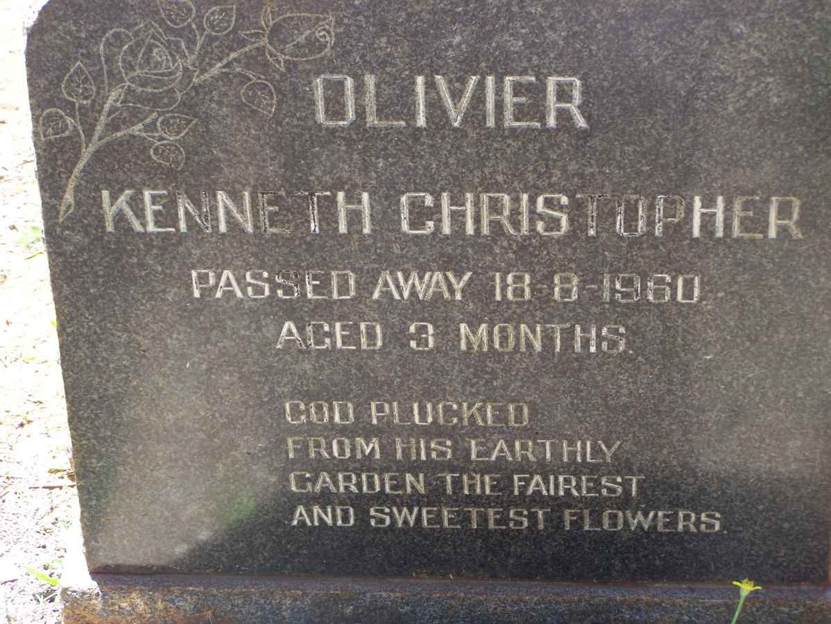 OLIVIER Kenneth Christopher -1960