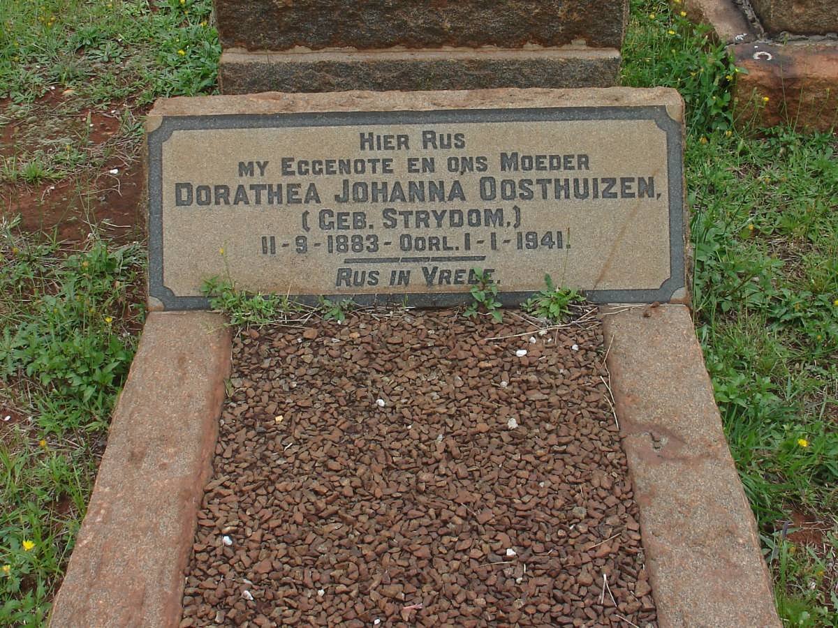 OOSTHUIZEN Dorathea Johanna nee STRYDOM 1883-1941