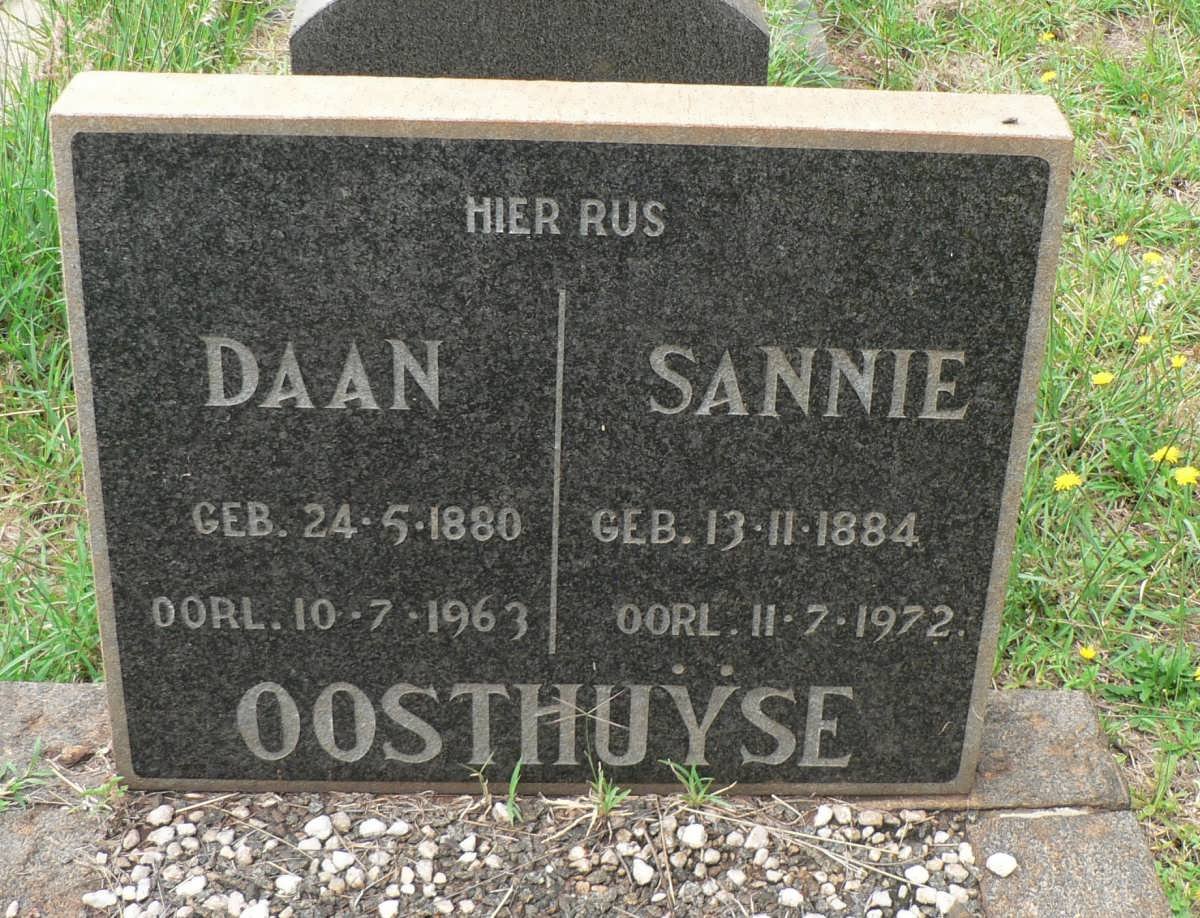 OOSTHUYSE Daan 1880-1963 &amp; Sannie 1884-1972