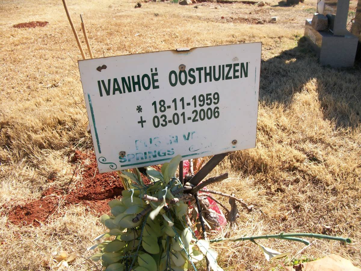 OOSTHUIZEN Ivanhoë 1959-2006