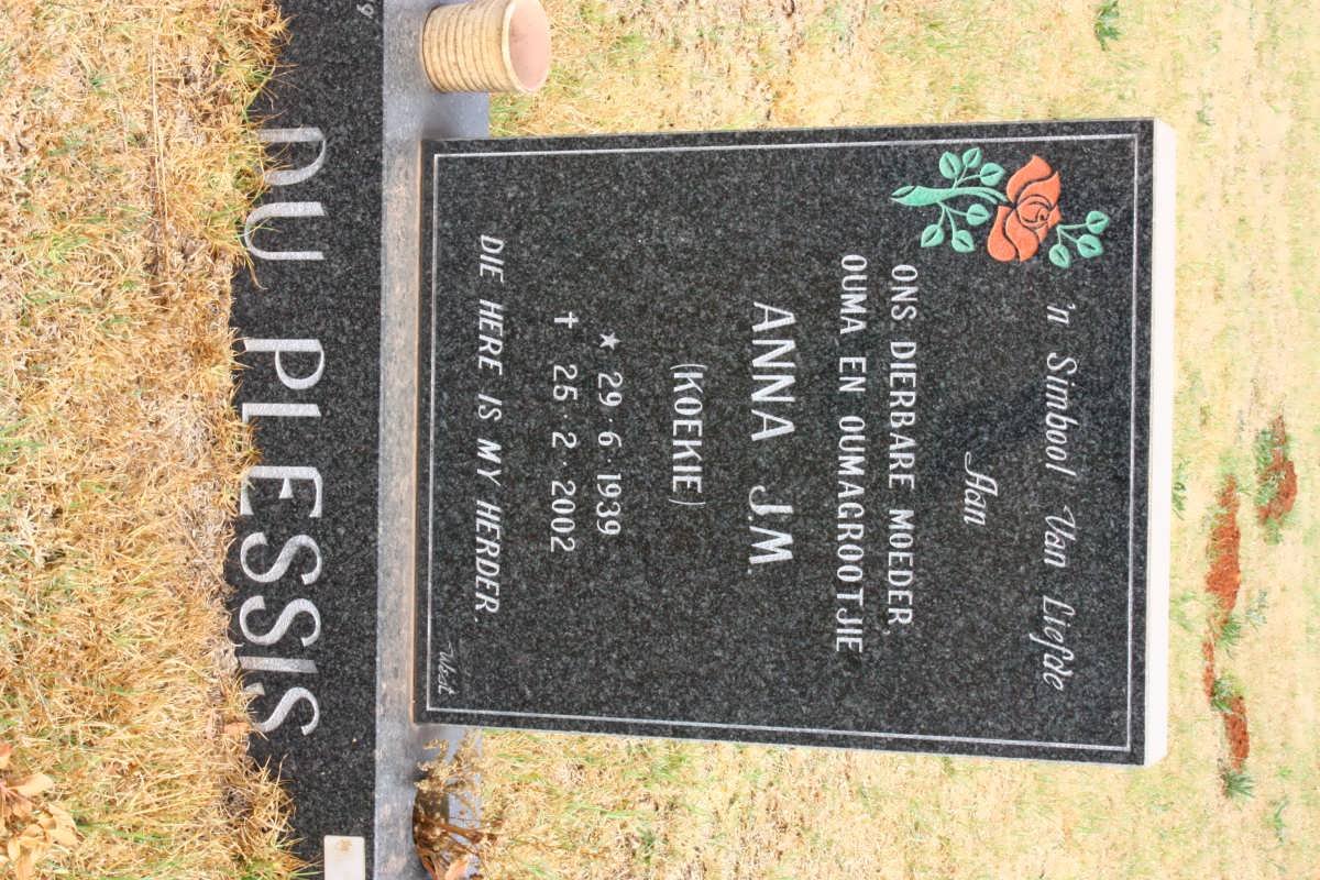 PLESSIS Anna J.M., du 1939-2002