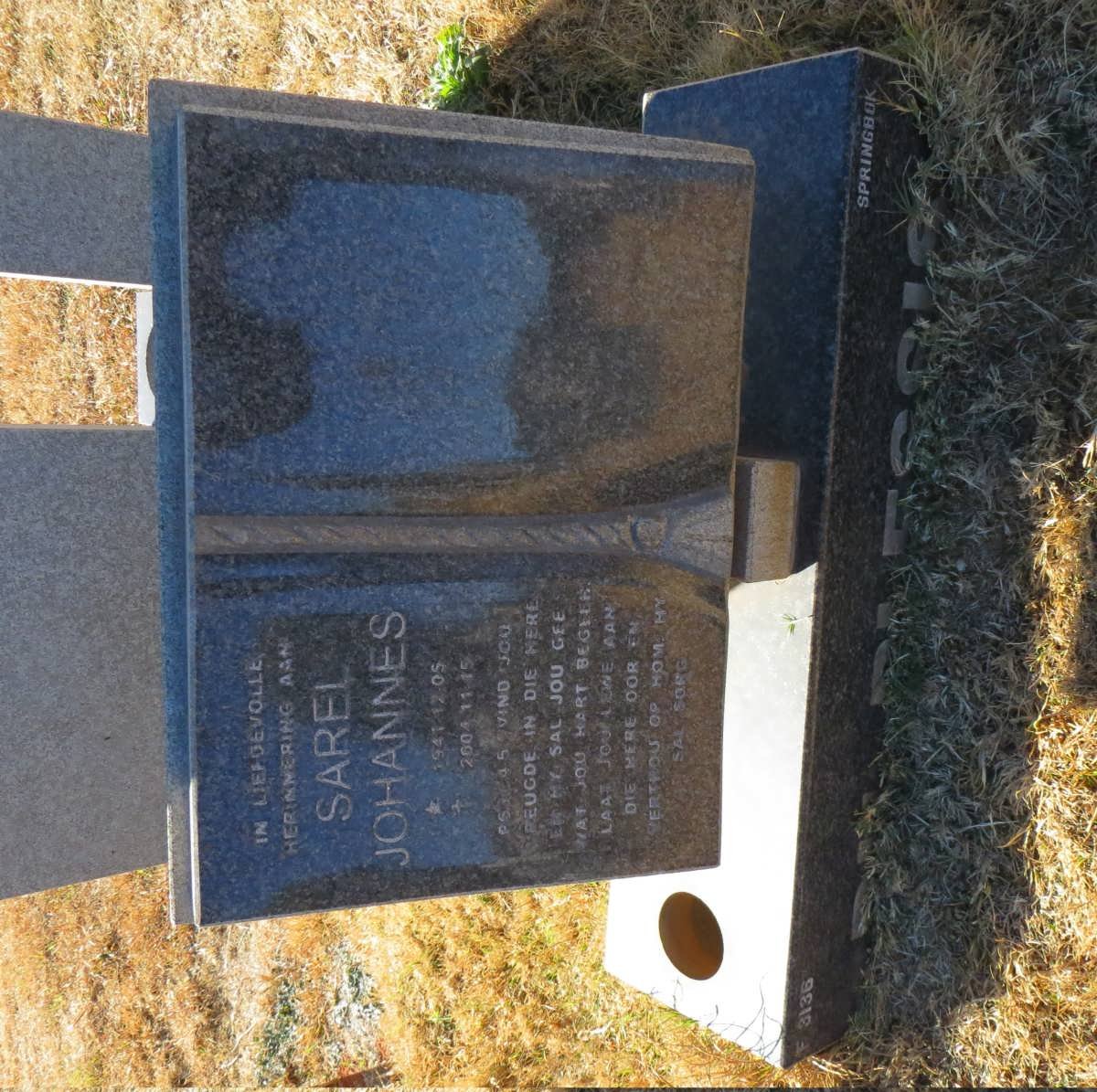 PLESSIS Sarel Johannes, du 1941-2004