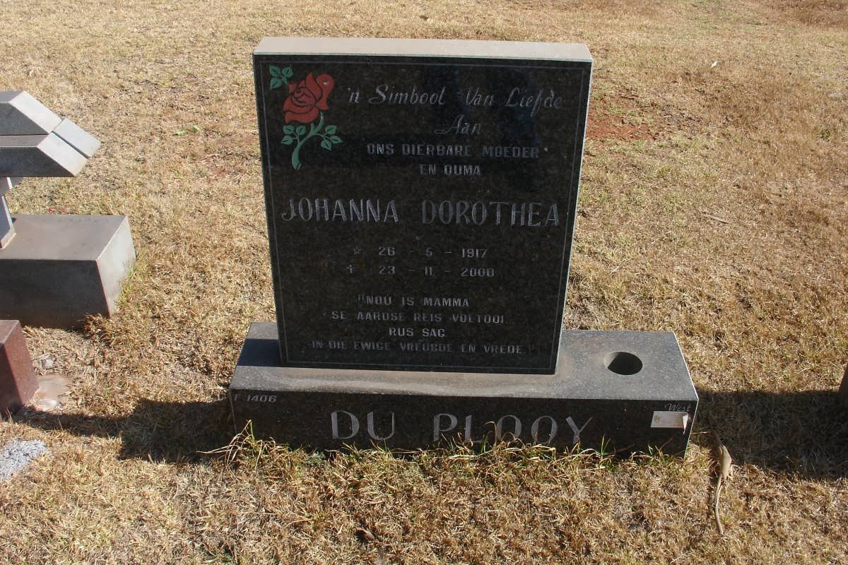 PLOOY Johanna Dorothea, du 1917-2000