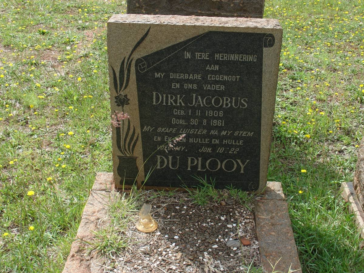 PLOOY Dirk Jacobus, du 1908-1961