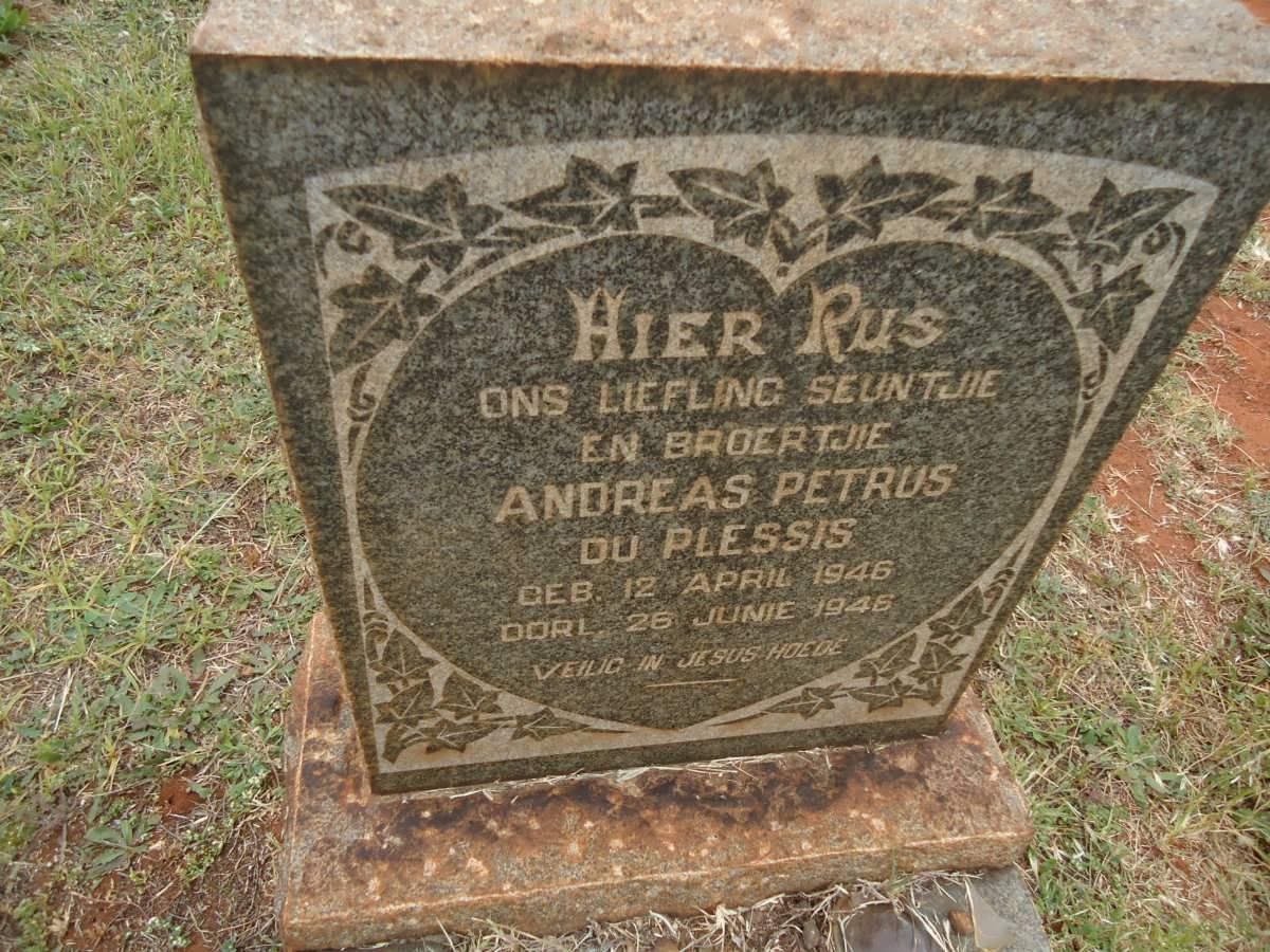 PLESSIS Andreas Petrus, du 1946-1946