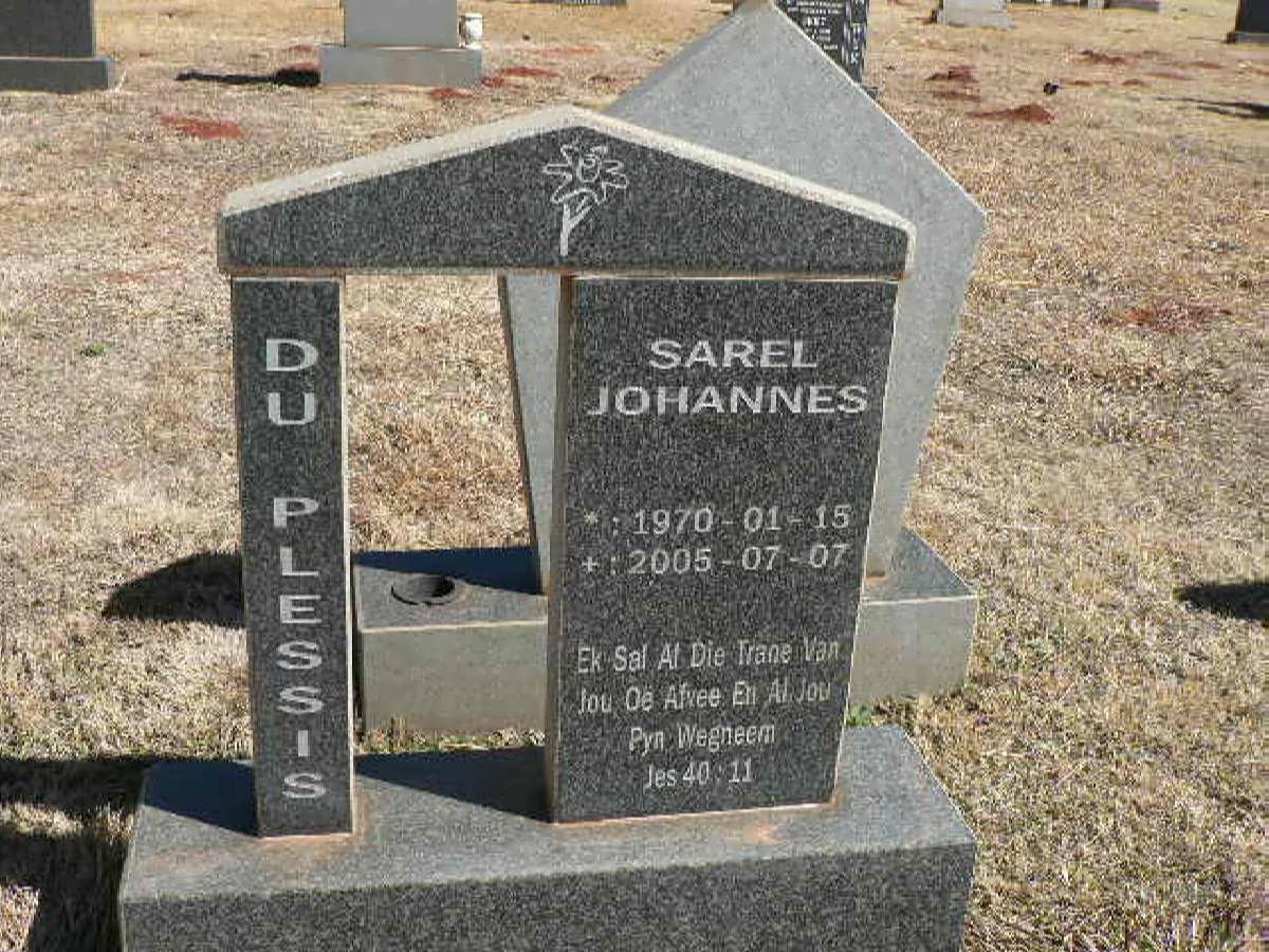 PLESSIS Sarel Johannes, du 1970-2005