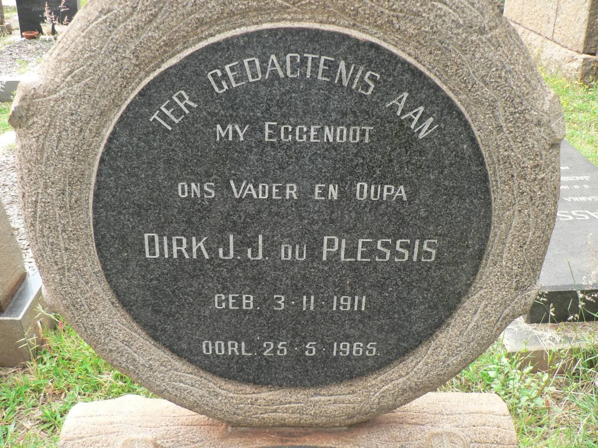PLESSIS Dirk J.J., du 1911-1965