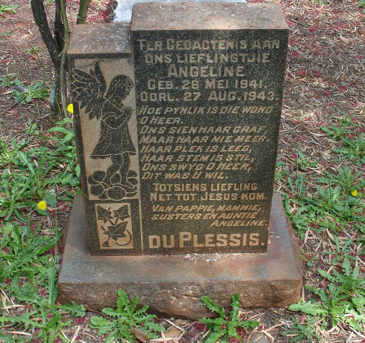 PLESSIS Angeline, du 1941-1943