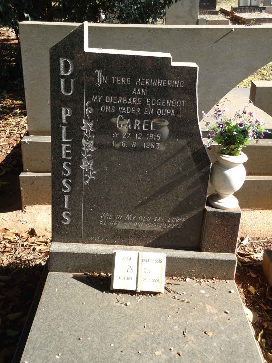 PLESSIS Carel, du 1915-1983