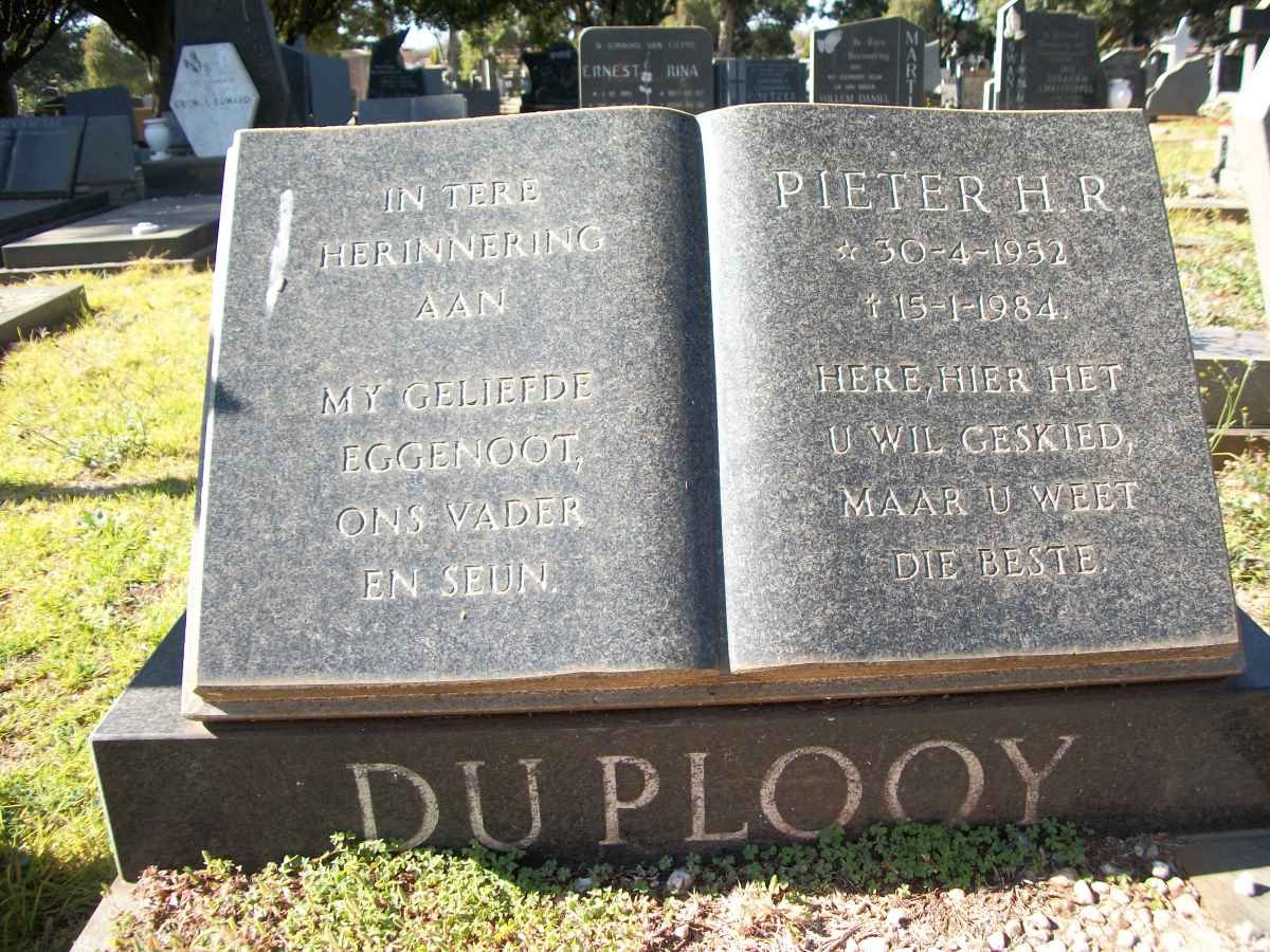 PLOOY Pieter H.R., du 1952-1984