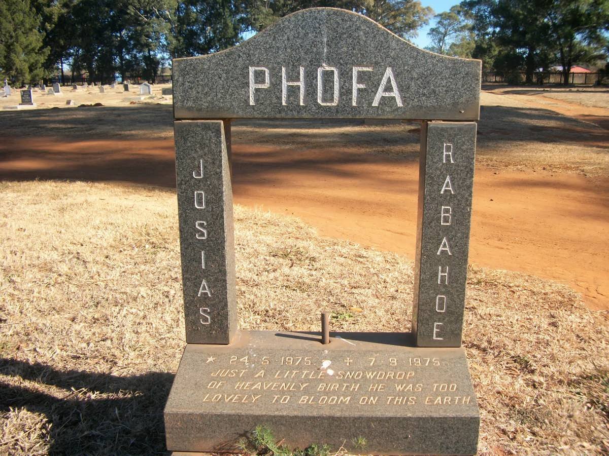 PHOFA Josias Rabahoe 1975-1975