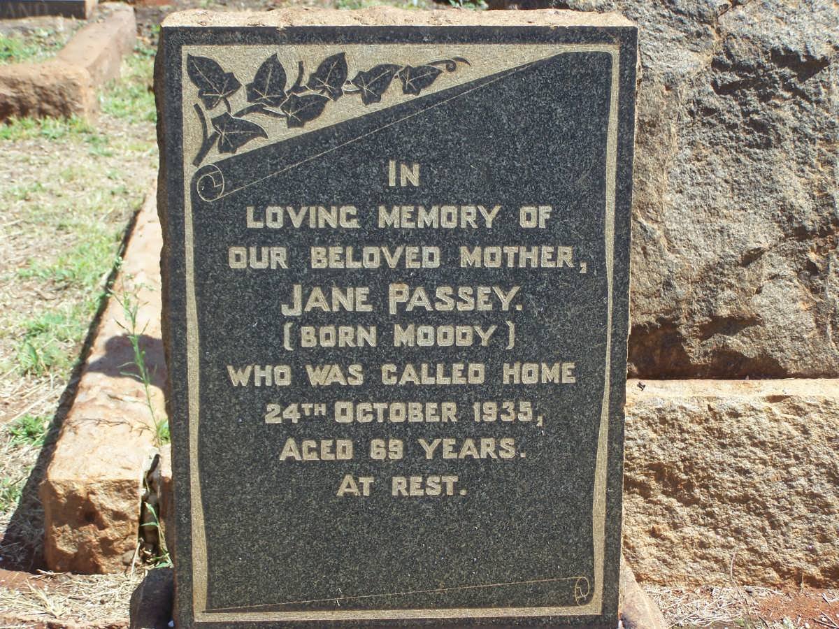 PASSEY Jane nee MOODY -1935