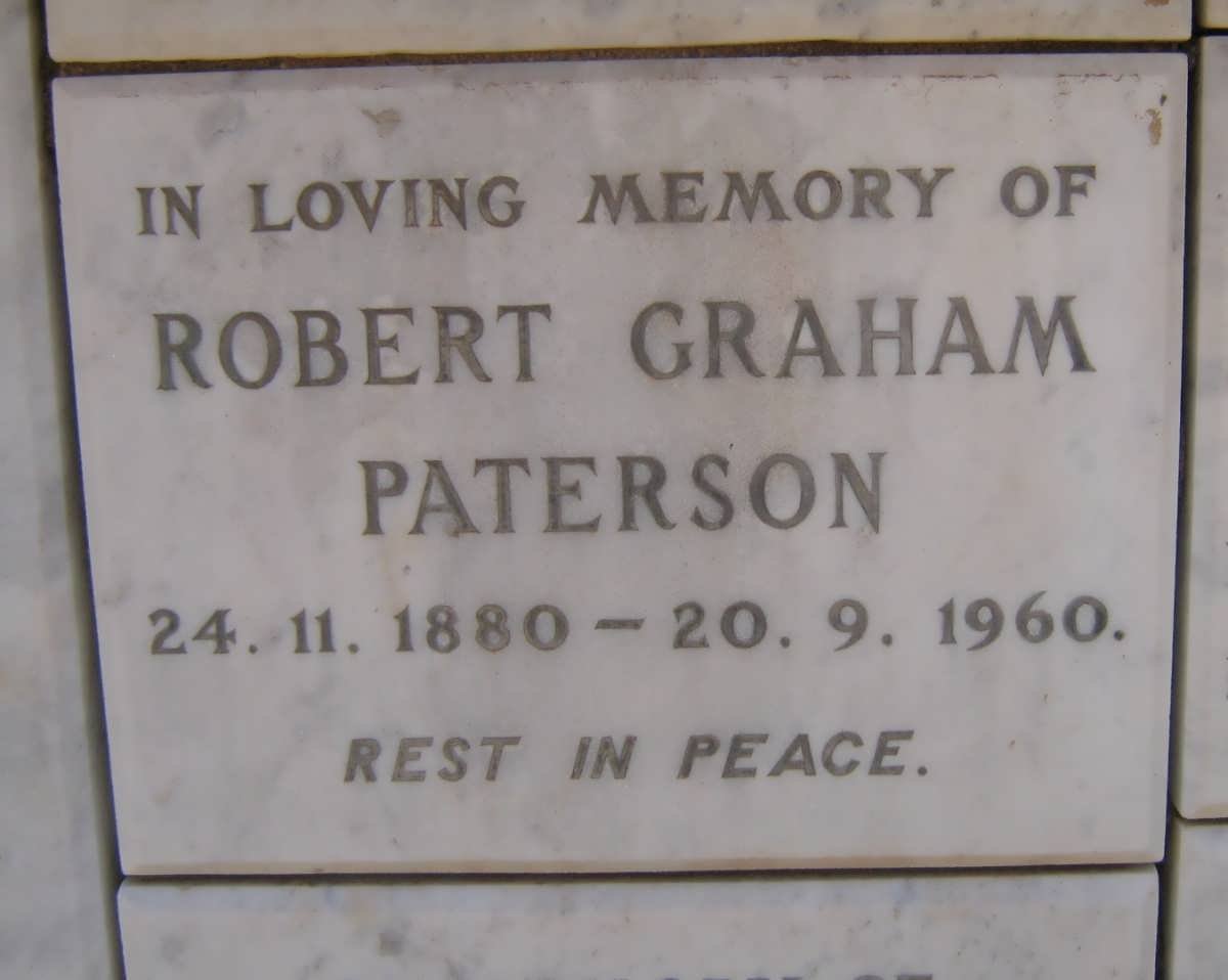 PATERSON Robert Graham 1880-1960