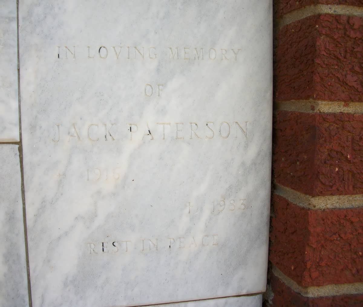 PATERSON Jack 1916-1983