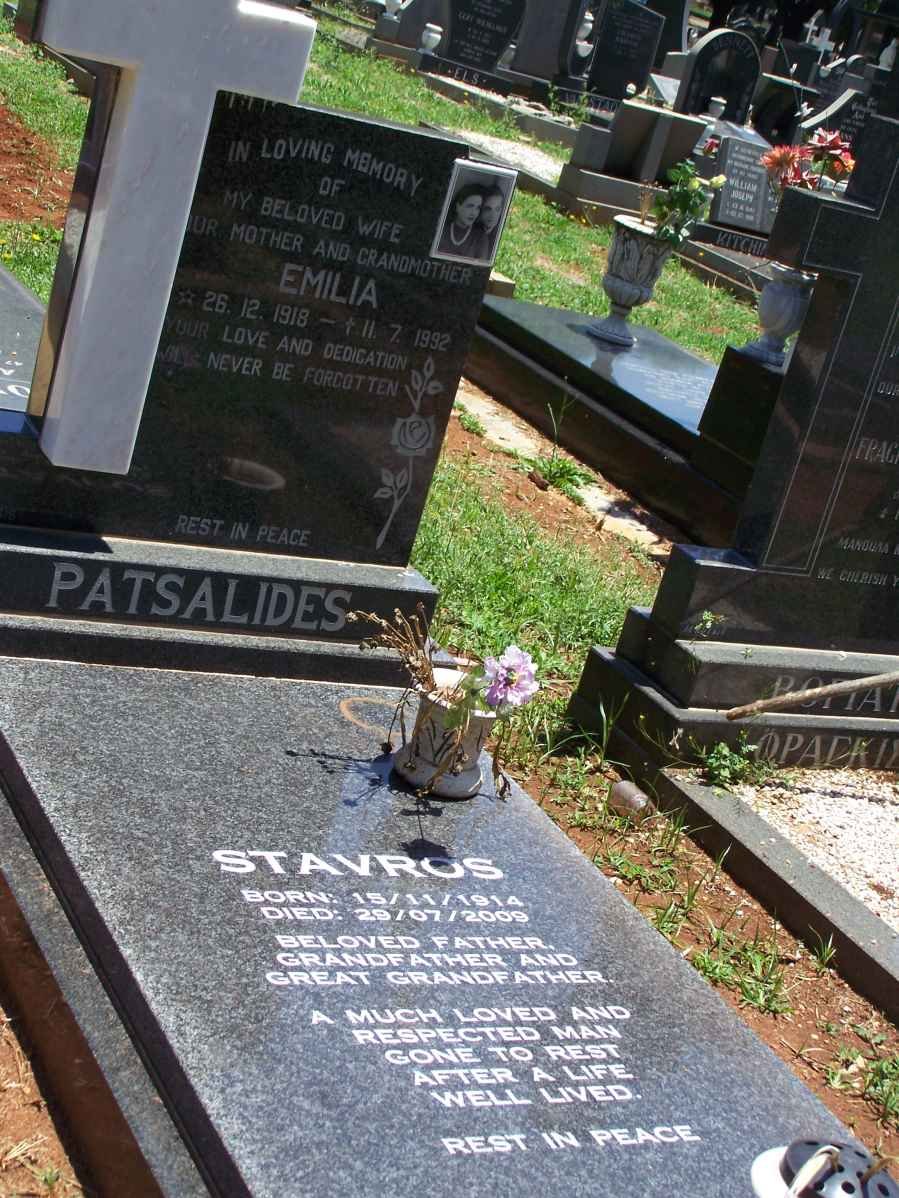 PATSALIDES Stavros 1914-2009 &amp; Emilia 1918-1992
