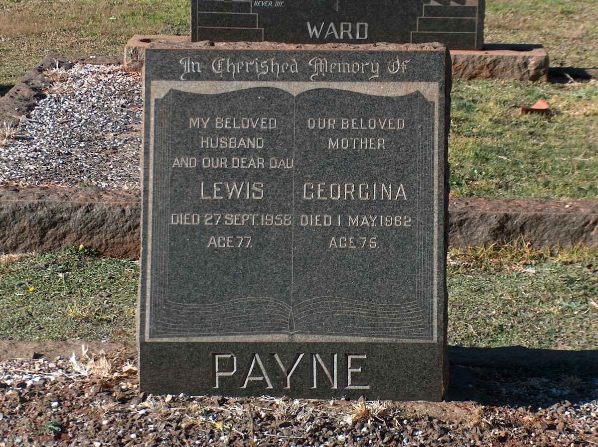 PAYNE Lewis -1958 &amp; Georgina -1962