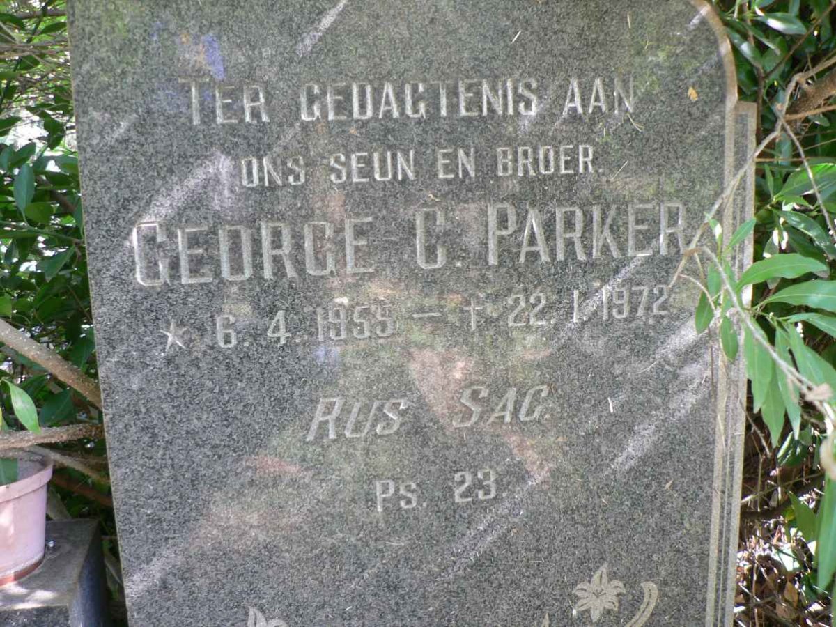 PARKER George C. 1955-1972