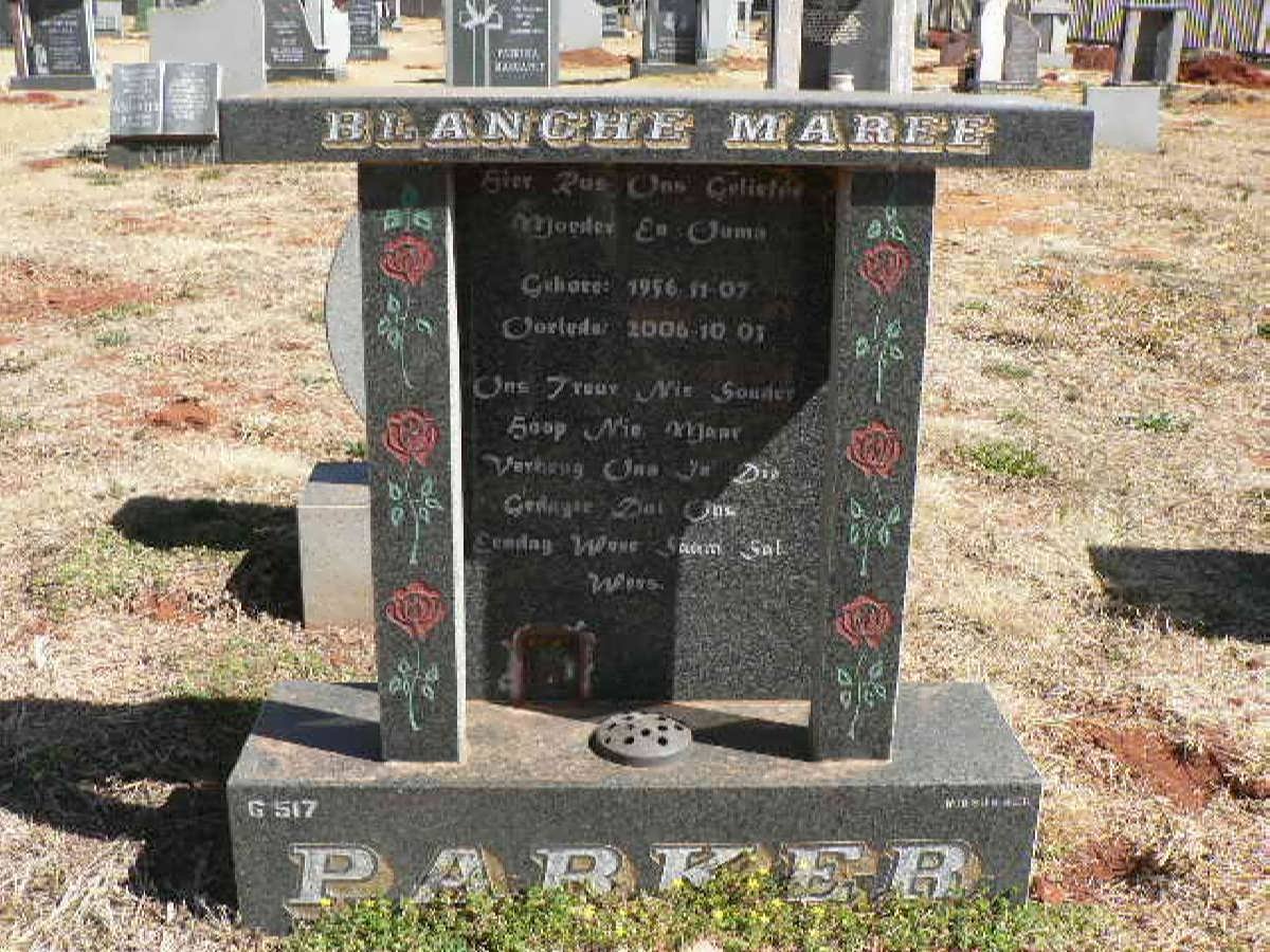 PARKER Blanche Maree 1956-2006