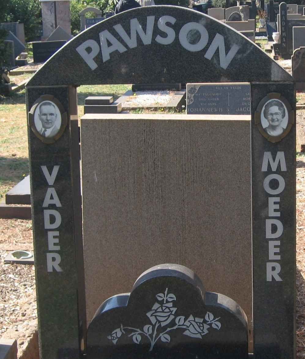 PAWSON Pieter Jansen 1909-1972 &amp; Maria Petronella 1910-1997