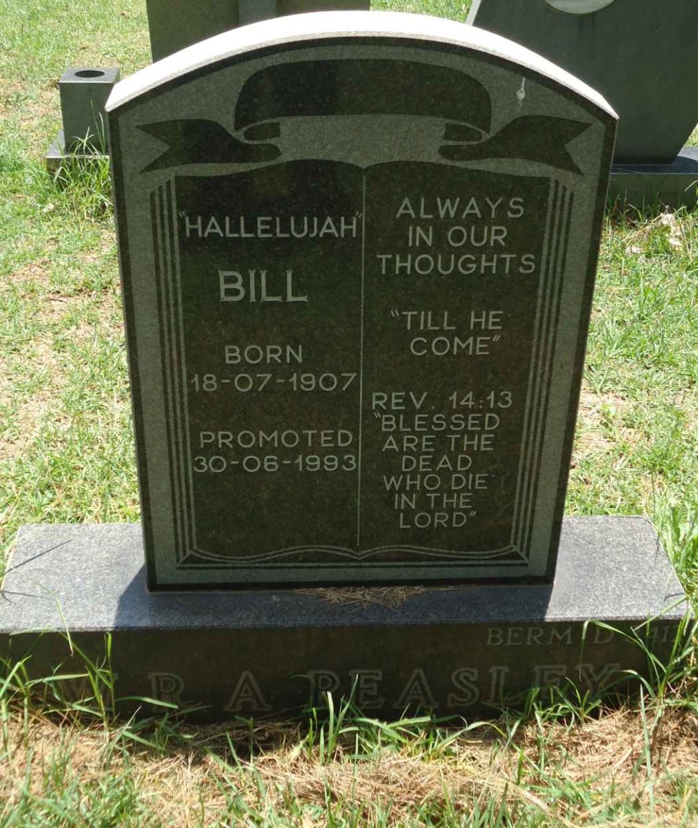 PEASLEY W.R.A. 1907-1993