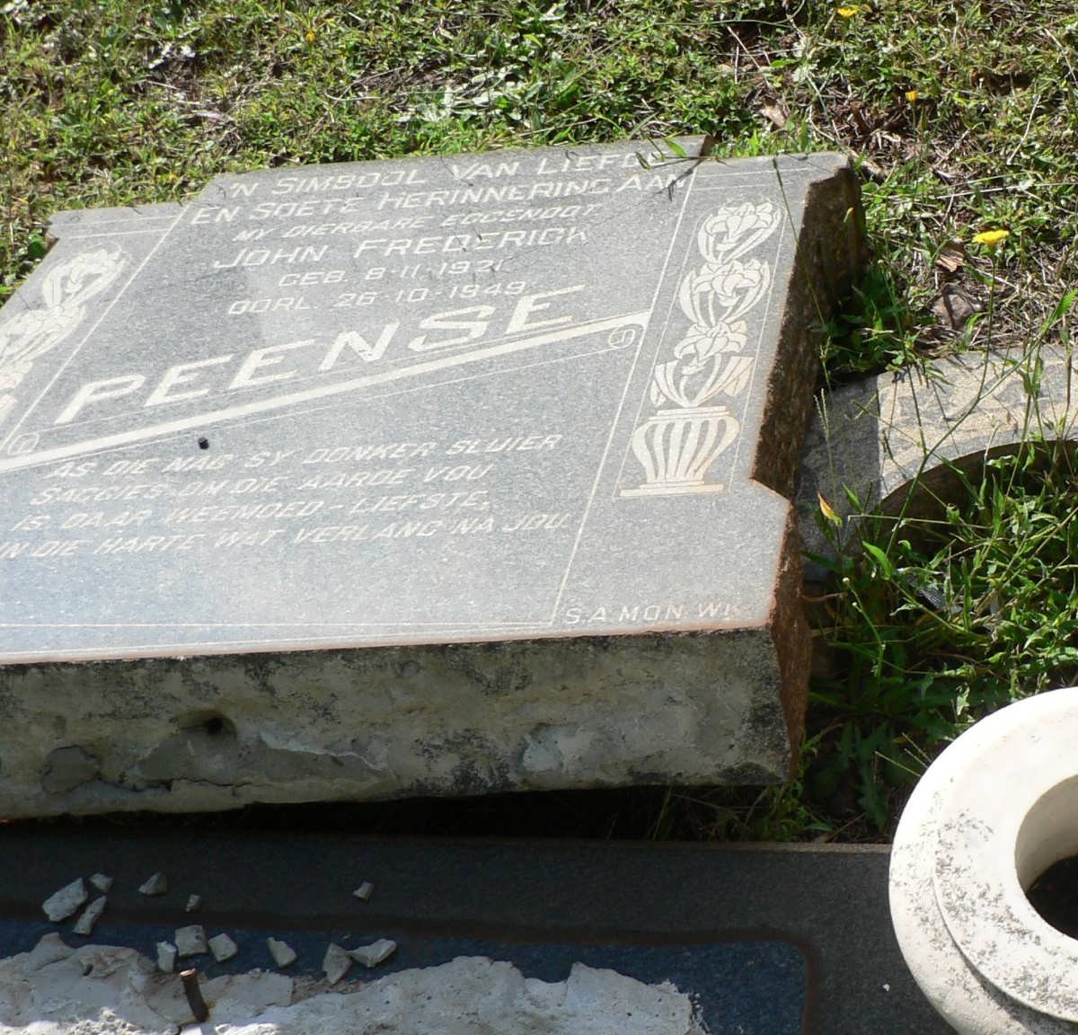 PEENSE John Frederick 1921-1949