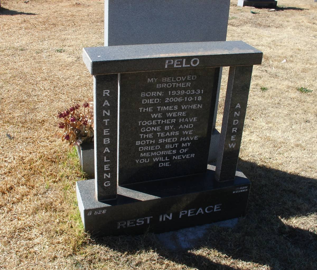PELO Rantebaleng Andrew 1939-2006