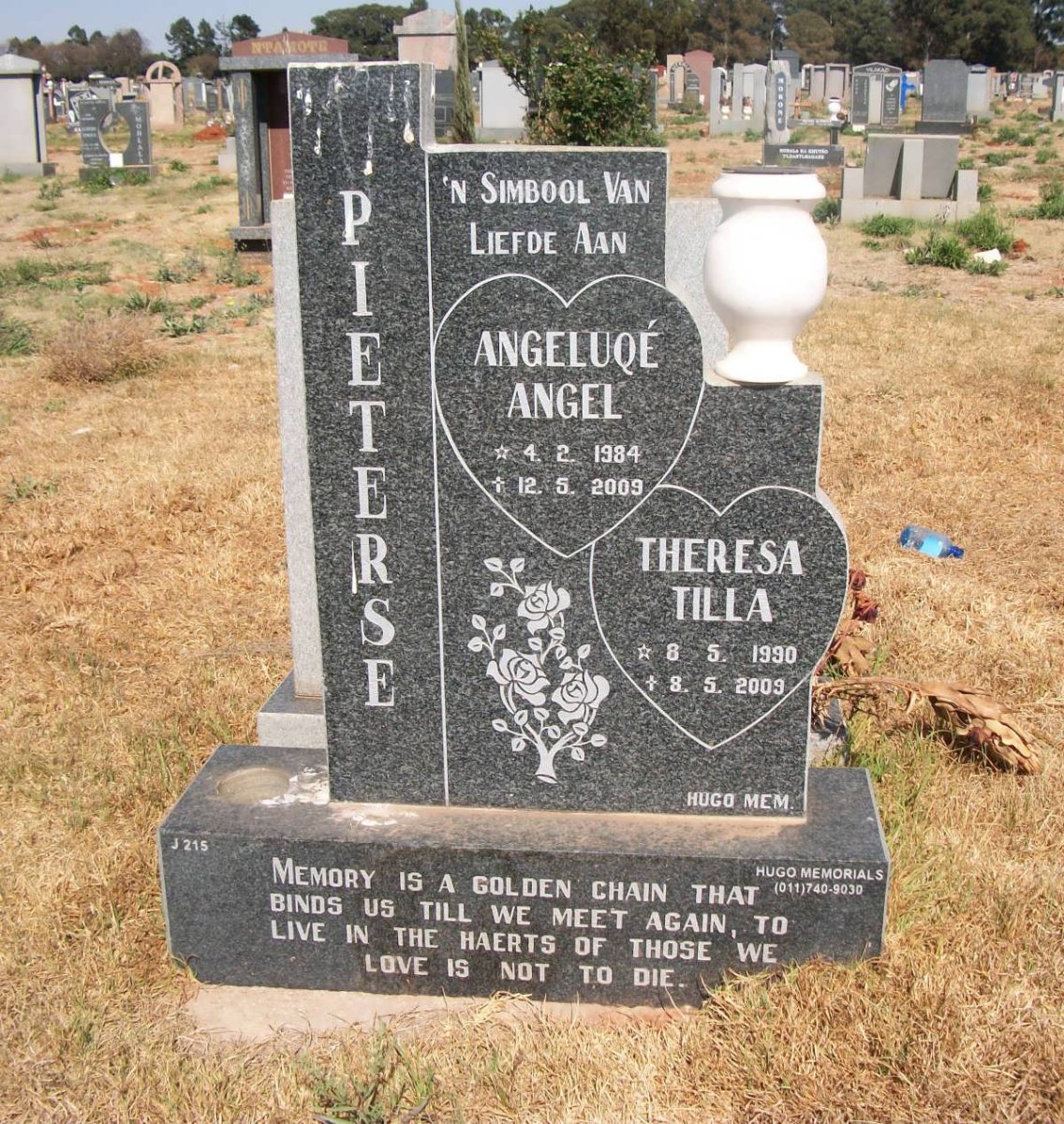 PIETERSE Angeliqué 1984-2009 :: PIETERSE Theresa 1990-2009
