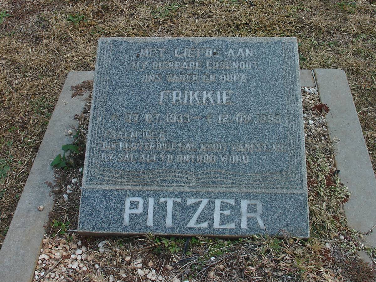 PITZER Frikkie 1933-1998