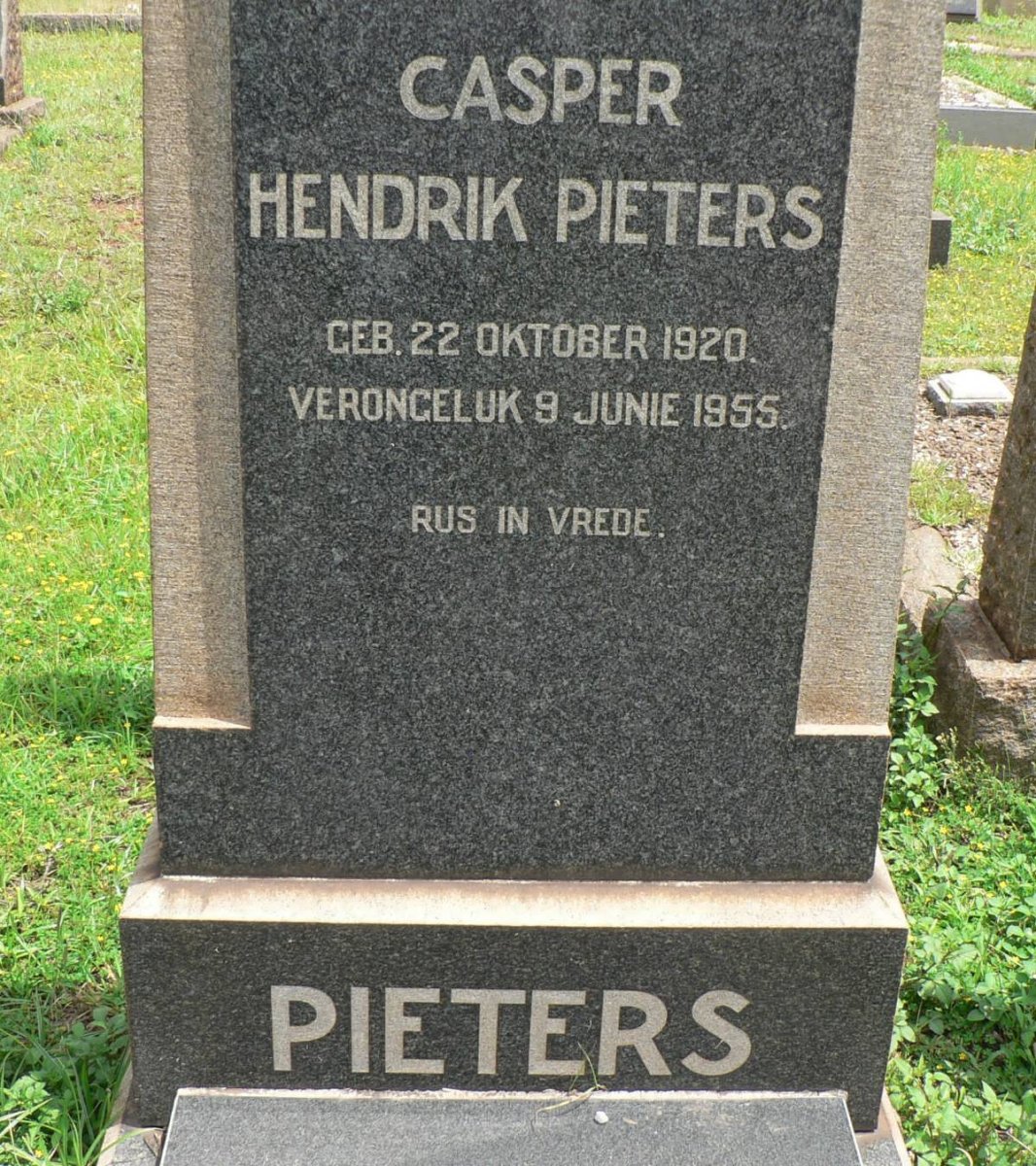 PIETERS Casper Hendrik 1920-1955