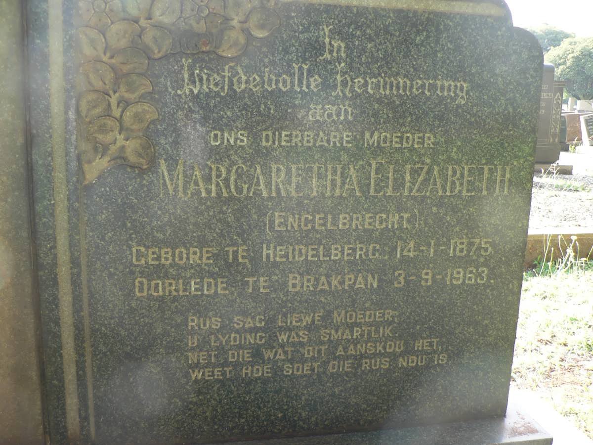 PIATER Gustav 1867-1950 &amp; Margaretha Elizabeth ENGELBRECHT 1875-1963