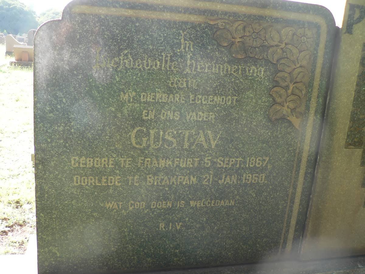 PIATER Gustav 1867-1950 &amp; Margaretha Elizabeth ENGELBRECHT 1875-1963