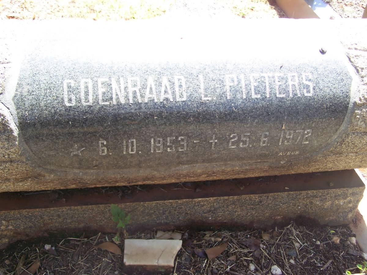 PIETERS Coenraad L. 1953-1972
