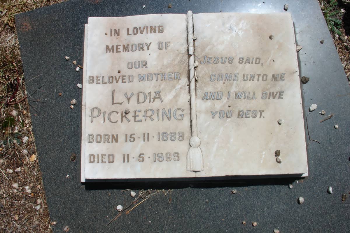 PICKERING Lydia 1889-1969