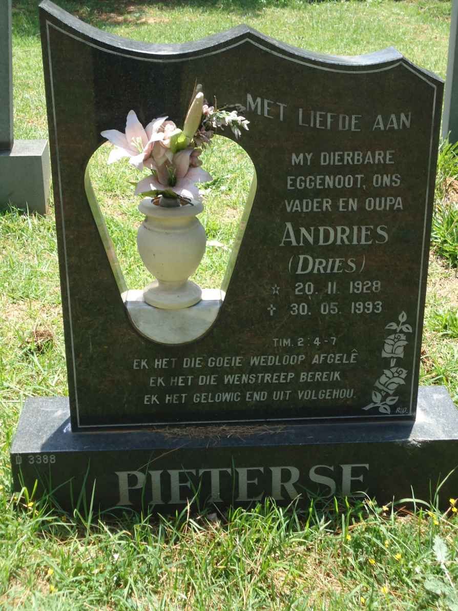 PIETERSE Andries 1928-1993