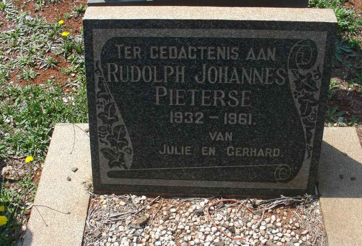 PIETERSE Rudolph Johannes 1932-1961