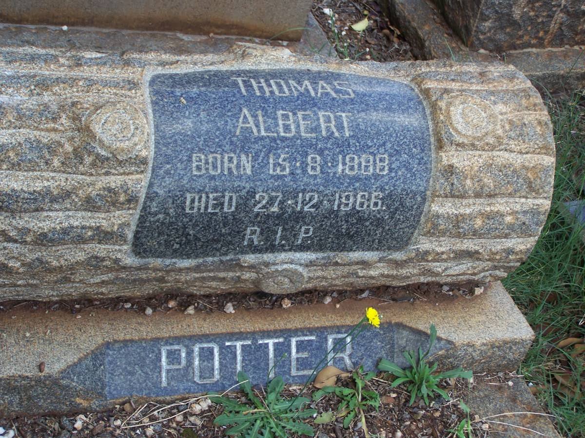 POTTER Thomas Albert 1888-1966