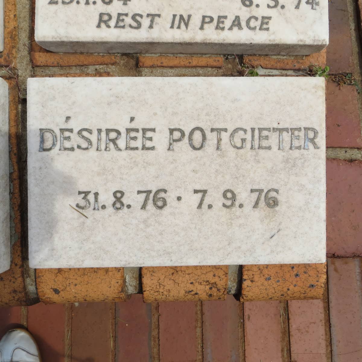 POTGIETER Désirée 1976-1976