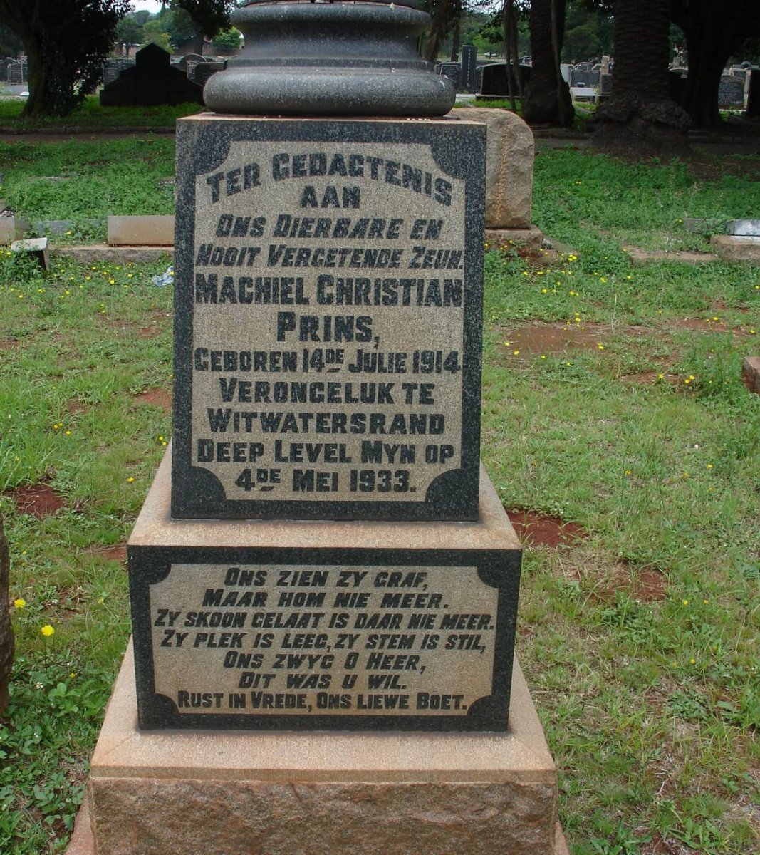 PRINS Machiel Christian 1914-1933