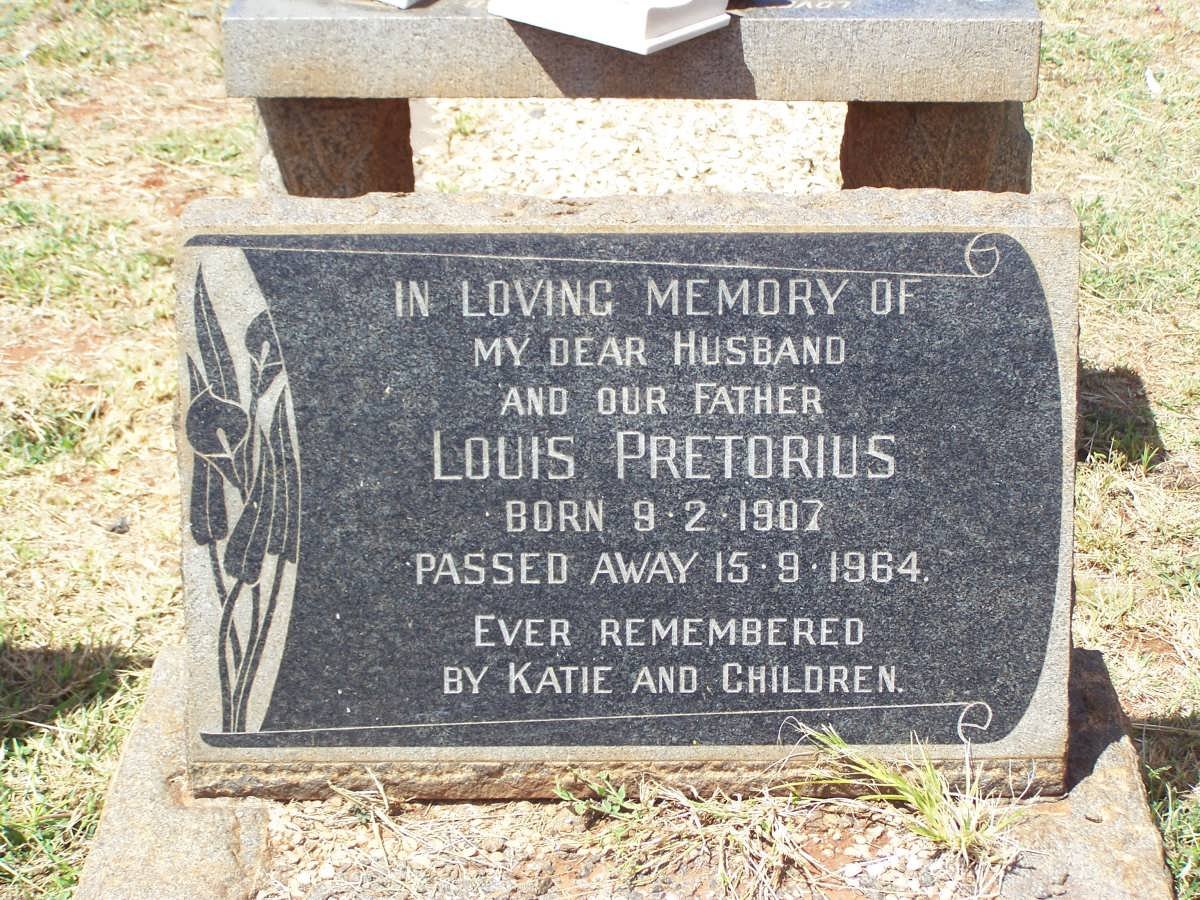 PRETORIUS Louis 1907-1964