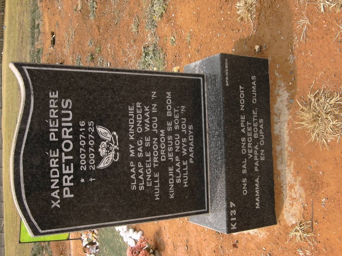 PRETORIUS Xandre Pierre 2007-2007