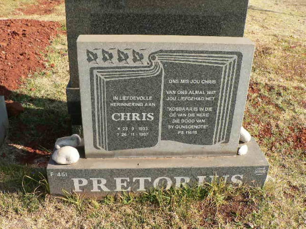 PRETORIUS Chris 1933-1997