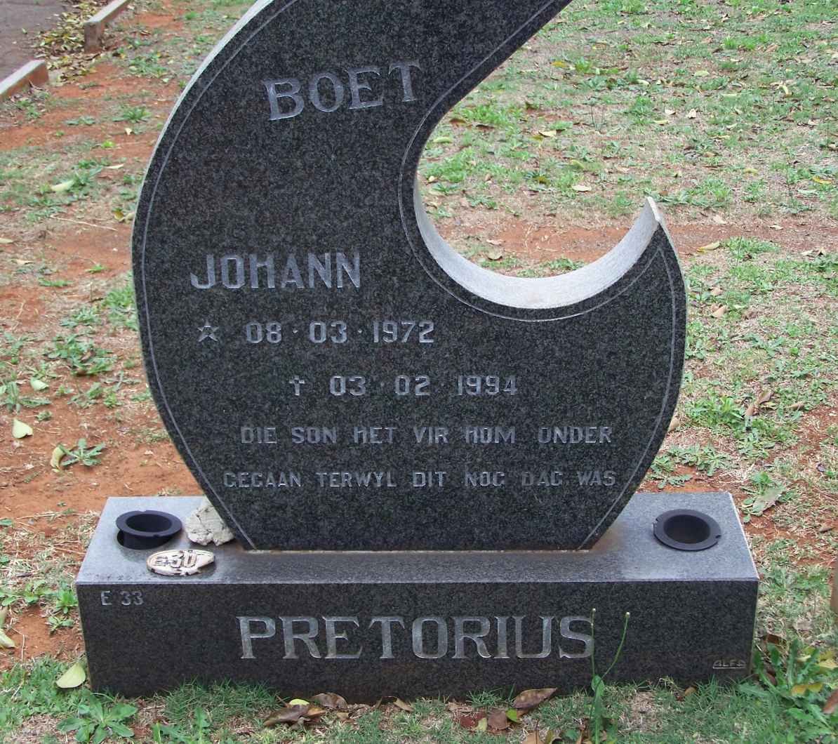 PRETORIUS Johann 1972-1994
