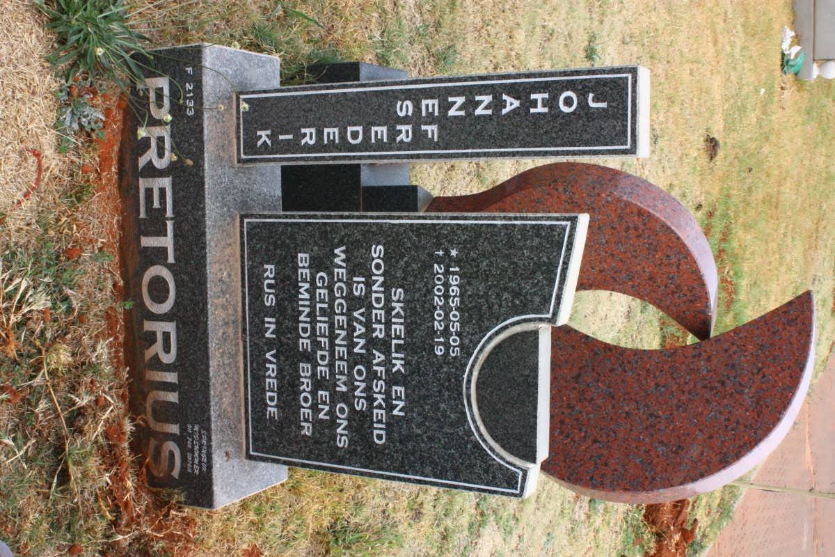 PRETORIUS Johannes Frederik 1965-2002